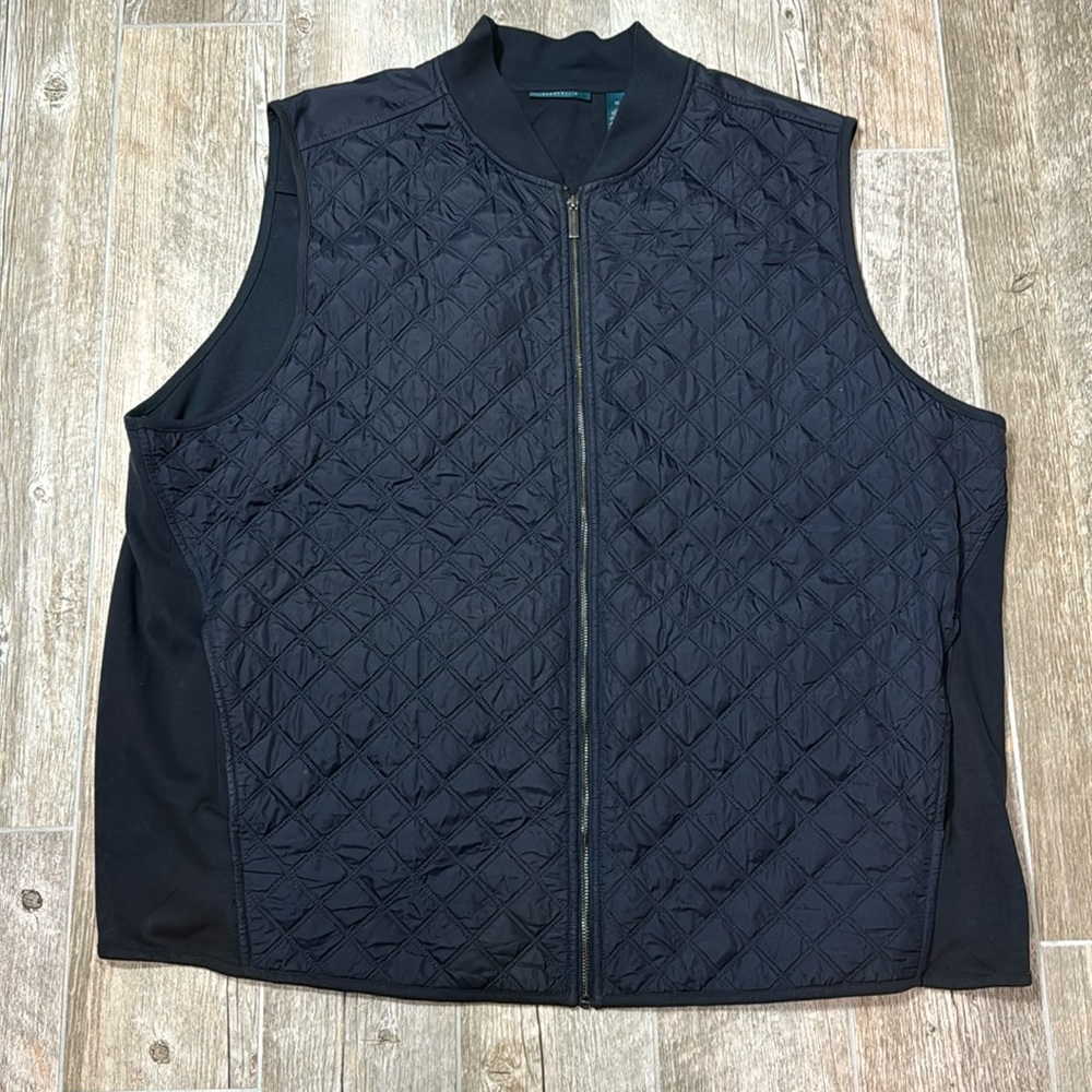 Perry Ellis 3X Navy Zip Vest